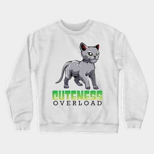 Russian Blue Cat Crewneck Sweatshirt